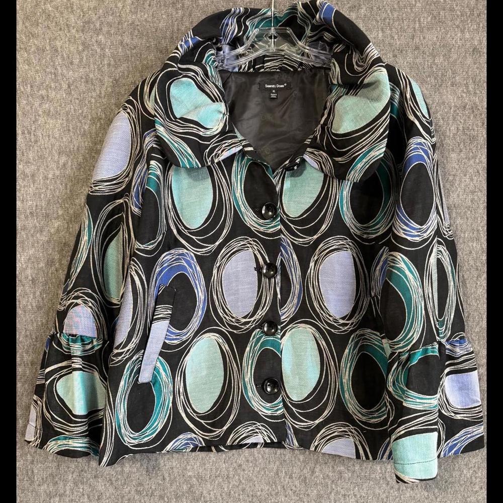 Samuel Dong Women's XL Abstract Pattern Jacket